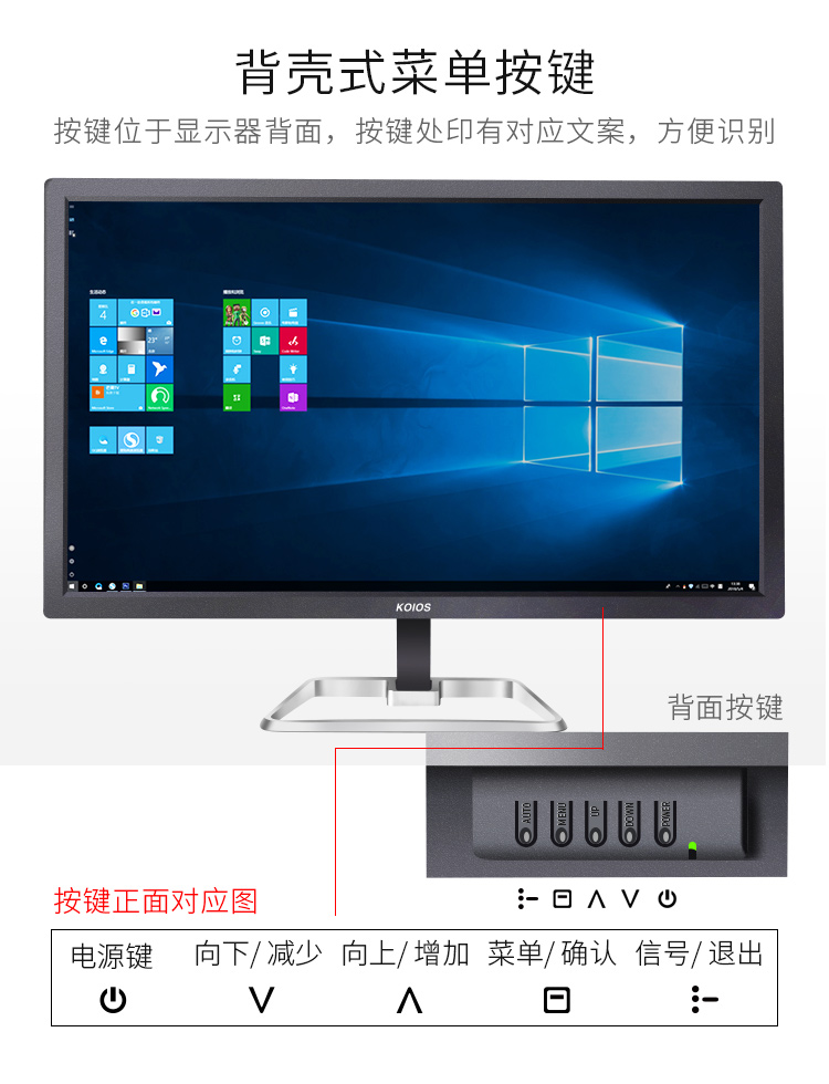 KOIOS K2420U 23.8 Inch Computer Monitor 4K 60Hz Display  PC Monitor IPS HDR 10Bit 3840*2160插图13